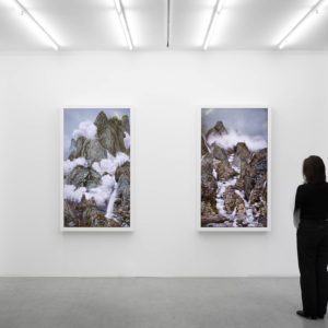 Yang Yongliang, Imagined Landscape, exhibition view, PARIS-B, France, 2023